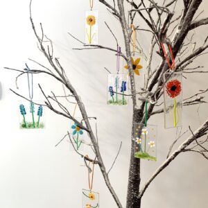 Flower sun catchers - various designs